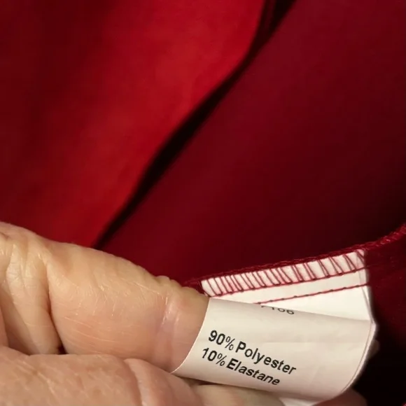 Microsuede Open Front Jacket New M Red Kirundo - Picture 6 of 13